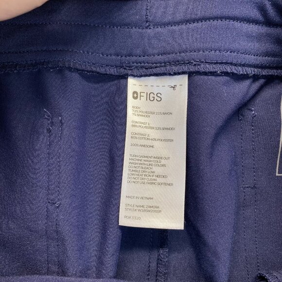 Figs Pants Womens XL/P Blue Scrub Bottom Zamora Jogger Nurse Workwear,Pockets - Picture 9 of 16